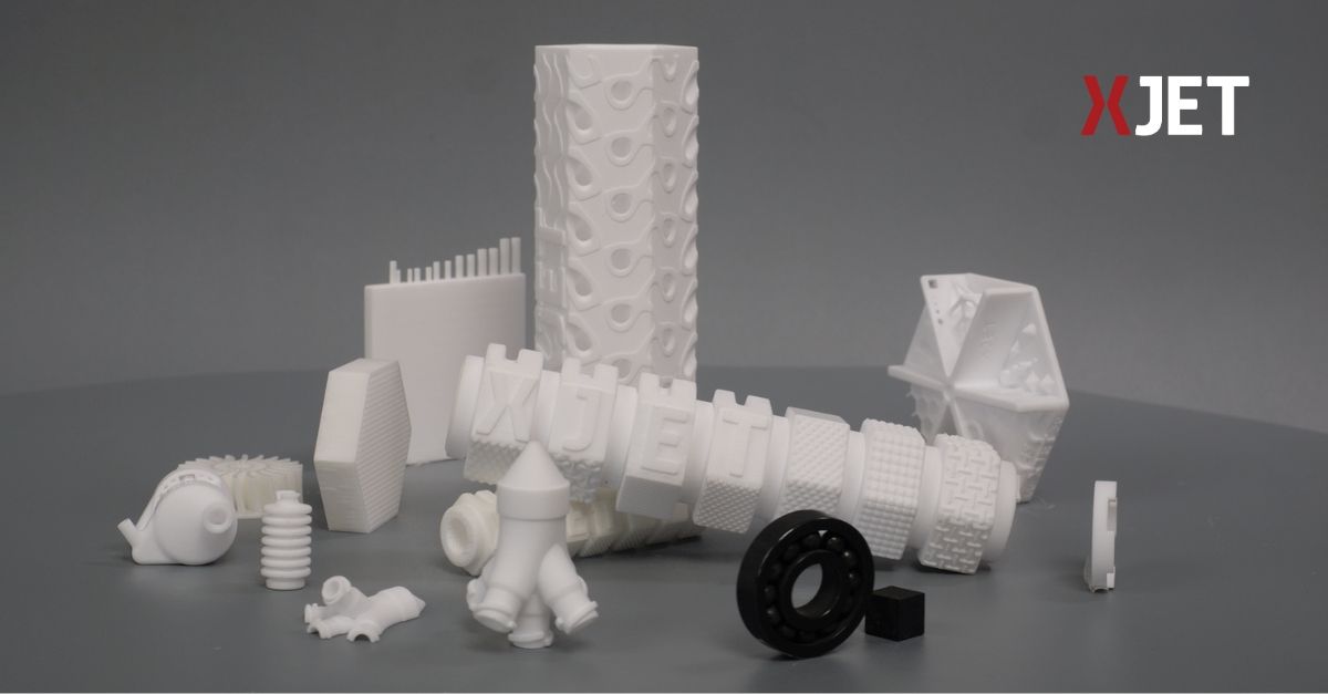 XJet high-density ceramic part collection