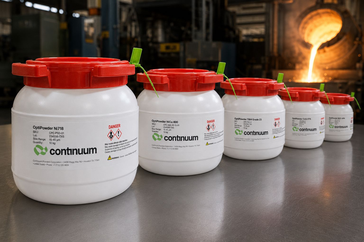 Continuum Powders