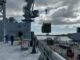 CAMRE NPS XSPEE3D Cold Spray metal 3D printer and SPEE3Dcell post-processing unit crane-lifted onto the MV Asterix for RIMPAC 2026.