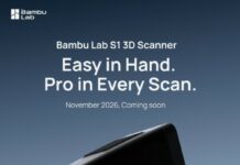 Bambu Lab S1 3D scanner - 3dadept