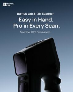 Bambu Lab S1 3D scanner - 3dadept