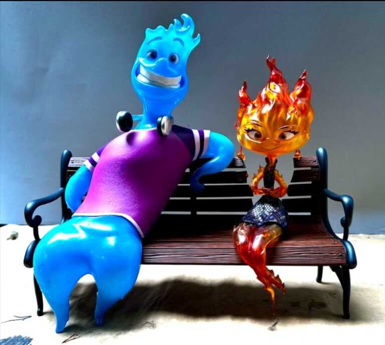 The characters of Disney Pixar’s “Elemental” brought to life thanks to 3D printing (DLP).