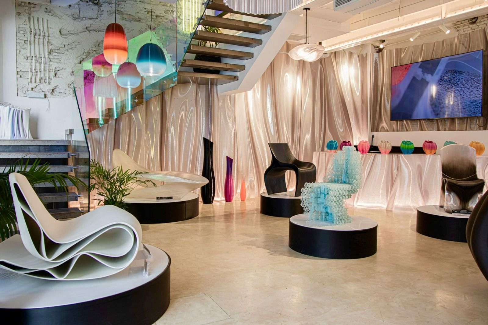 NAGAMI exposition - 3D printed chairs