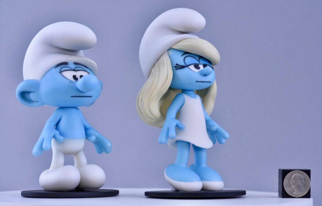 Smurfs produced with Mimaki